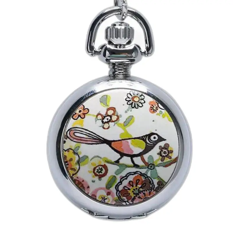 Trendy zilveren zomergedicht horlogeketting