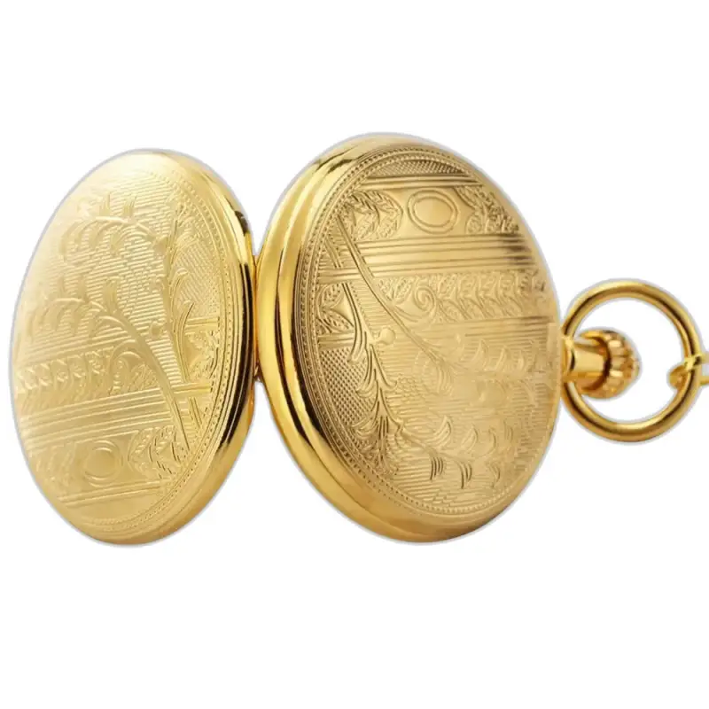 Majesteit luxe gouden automatisch zakhorloge