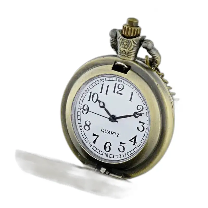 Elegant Boheems kettinghorloge met een elegant zakhorloge in antieke stijl