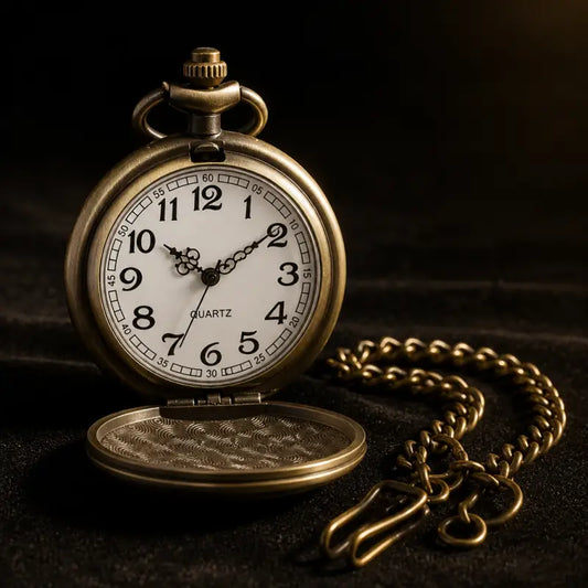 Vintage zakhorloge met bloemenketting voor dames - Univers Gousset