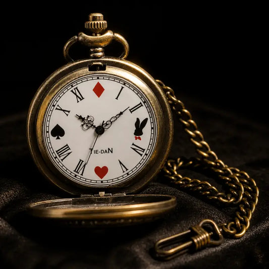 Vintage zakhorloge met bloemenketting voor dames - Univers Gousset