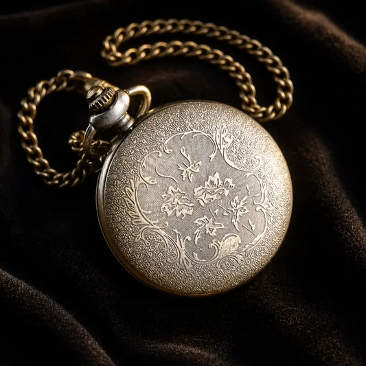 Kwartszakhorloge met bloemenketting voor dames - Univers Gousset