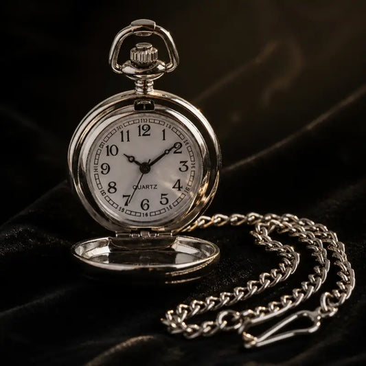 Romantisch zakhorloge met roze ketting voor dames - Univers Gousset