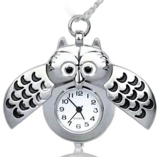Elegante Uil Horlogeketting in Meerdere Kleuren - Zwart