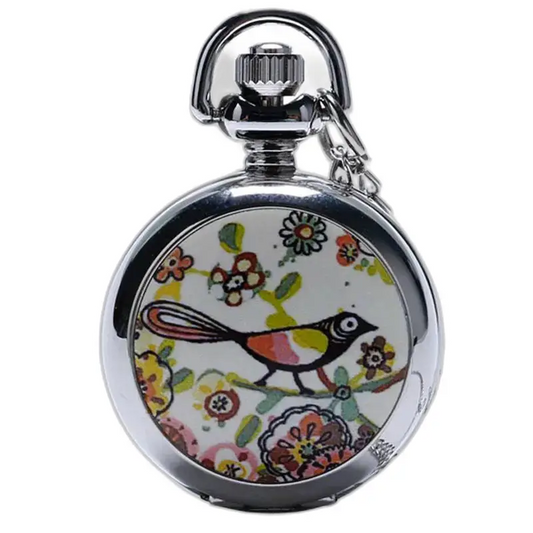 Trendy zilveren zomergedicht horlogeketting