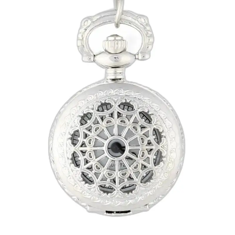 Vintage dames zilveren bronzen horlogeketting
