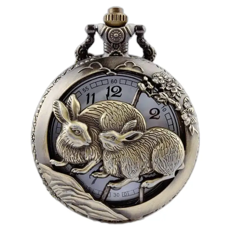 Chinese Horoscoop Zakhorloge Bronzen Ketting - Os