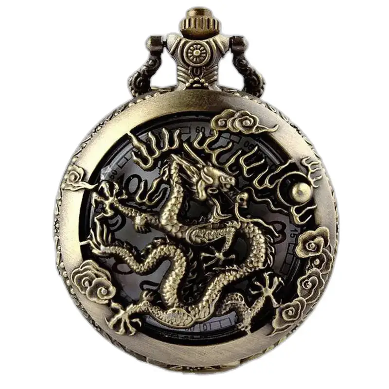 Chinese Horoscoop Fob Watch Ketting Brons - Hond
