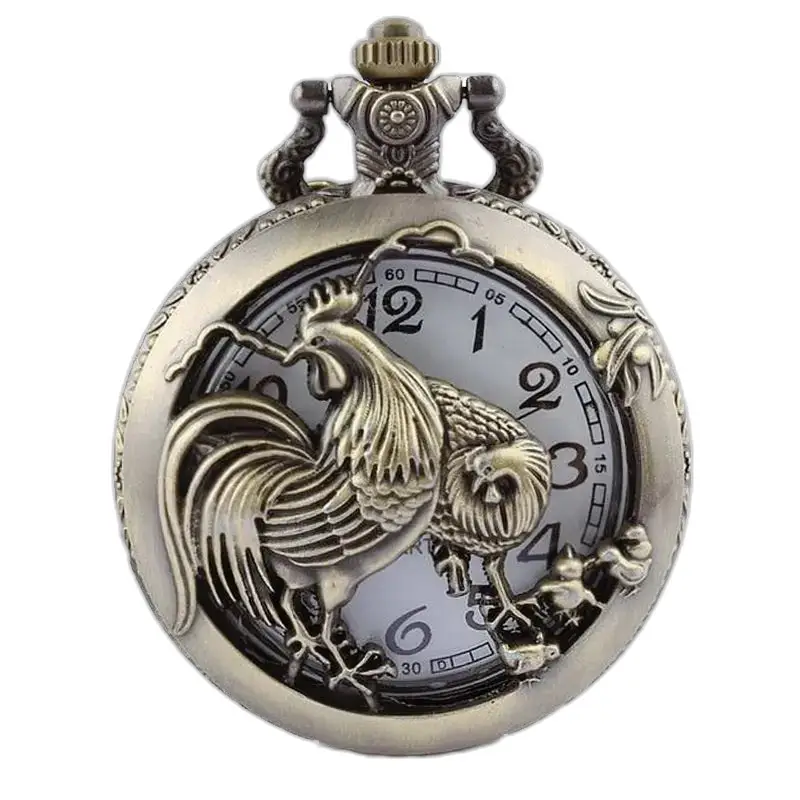 Chinese Horoscoop Zakhorloge Ketting Brons - Draak