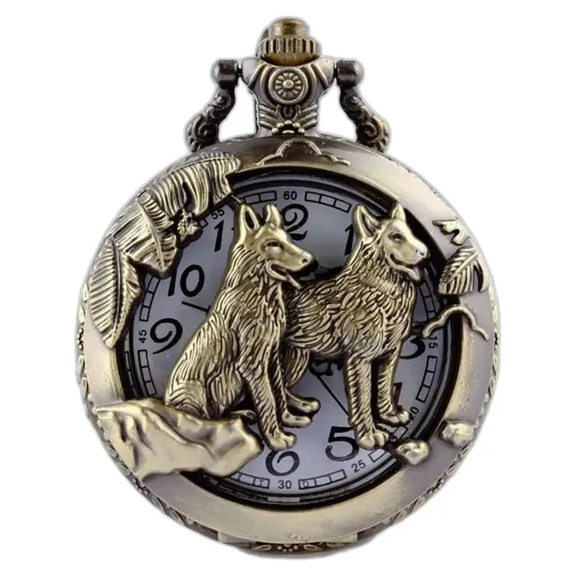 Chinese Horoscoop Zakhorloge Ketting Brons - Rat