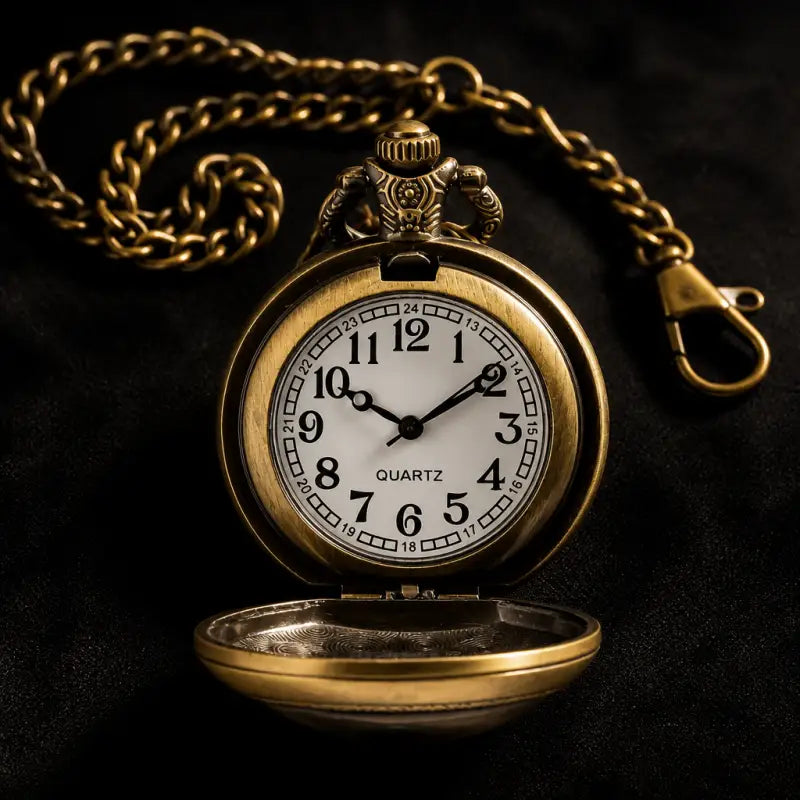 Heren vintage wolf kettingzakhorloge - Univers Gousset
