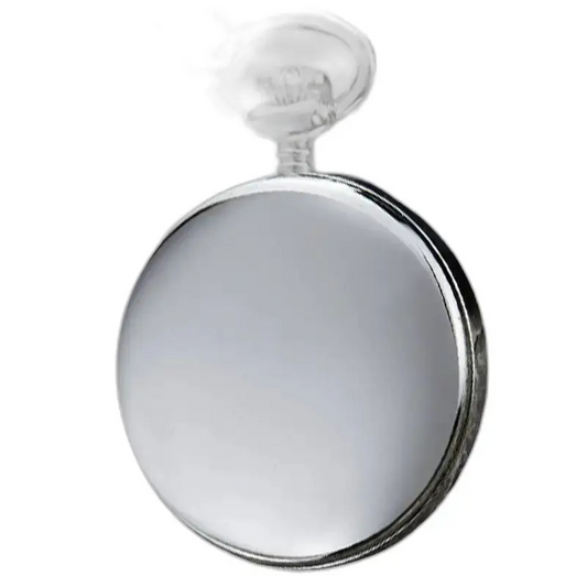 Modern luxe zilveren zakhorloge