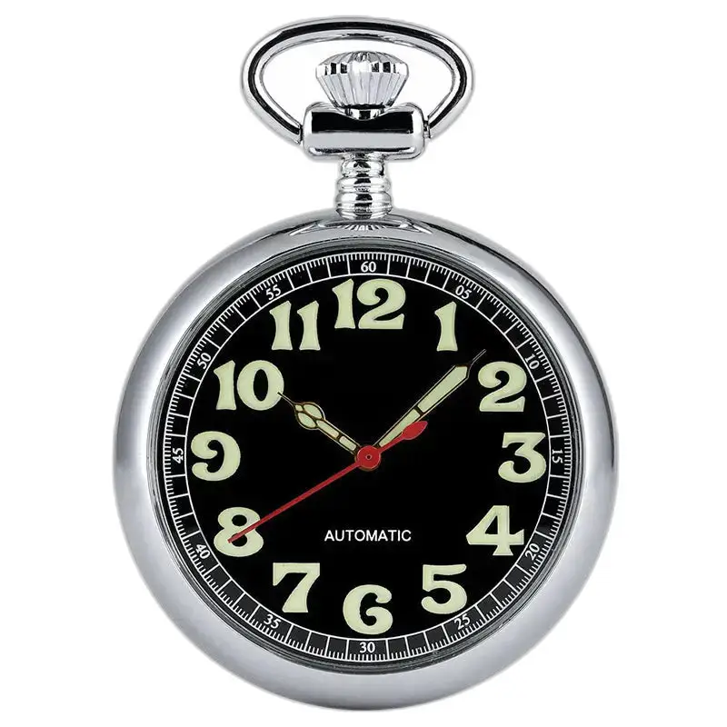 Chique automatisch zakhorloge met open wijzerplaat - goud