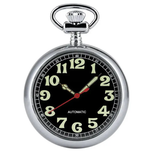 Chique automatisch zakhorloge met open wijzerplaat - goud