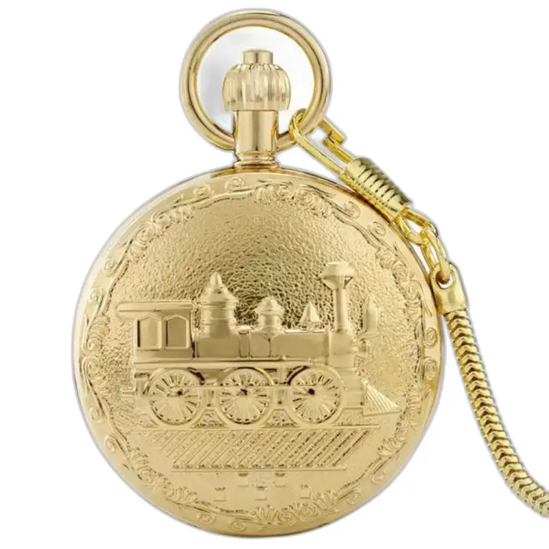 Gouden trein chic automatisch zakhorloge