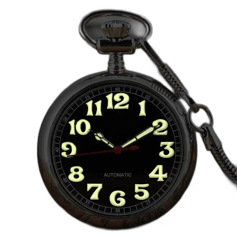 Modern lichtgevend automatisch zakhorloge
