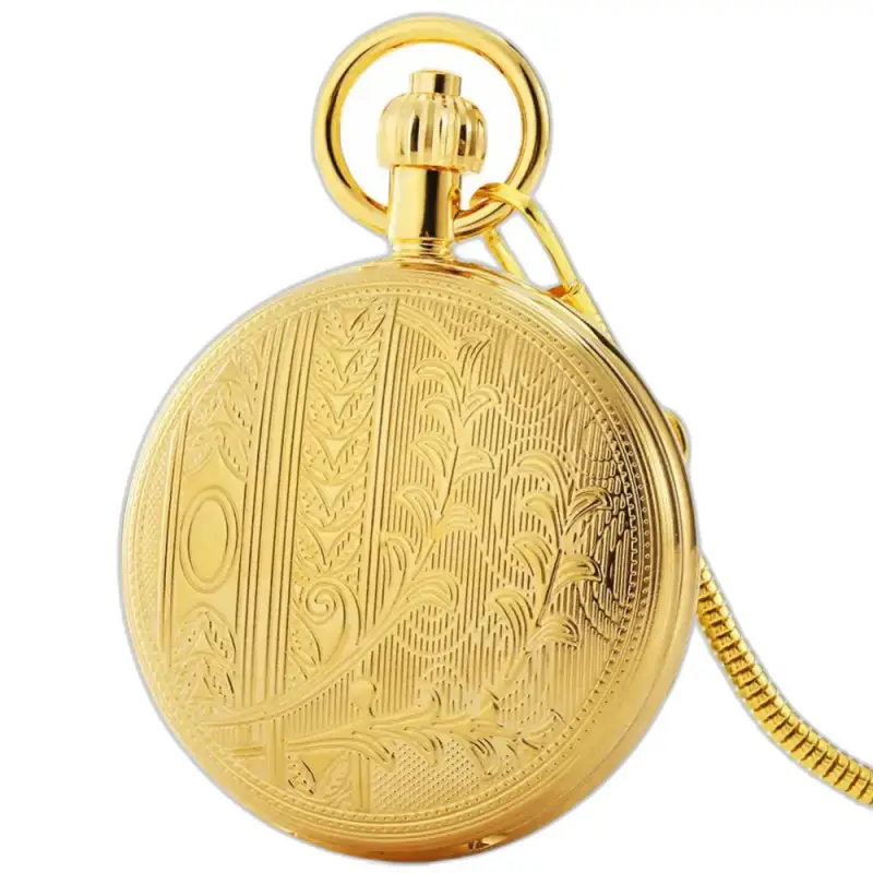 Majesteit luxe gouden automatisch zakhorloge