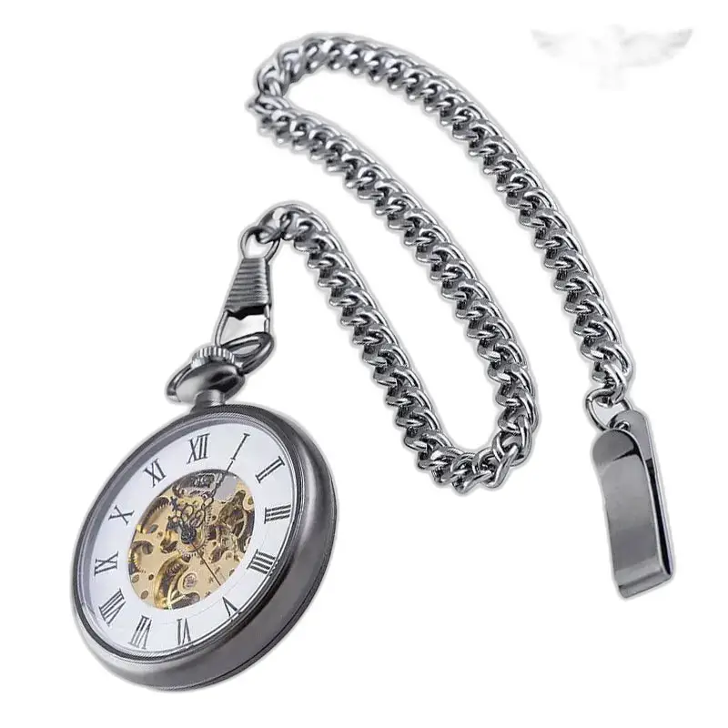 Vintage charme automatisch zakhorloge met open wijzerplaat