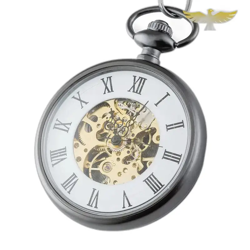 Vintage charme automatisch zakhorloge met open wijzerplaat