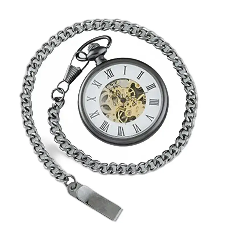 Vintage charme automatisch zakhorloge met open wijzerplaat