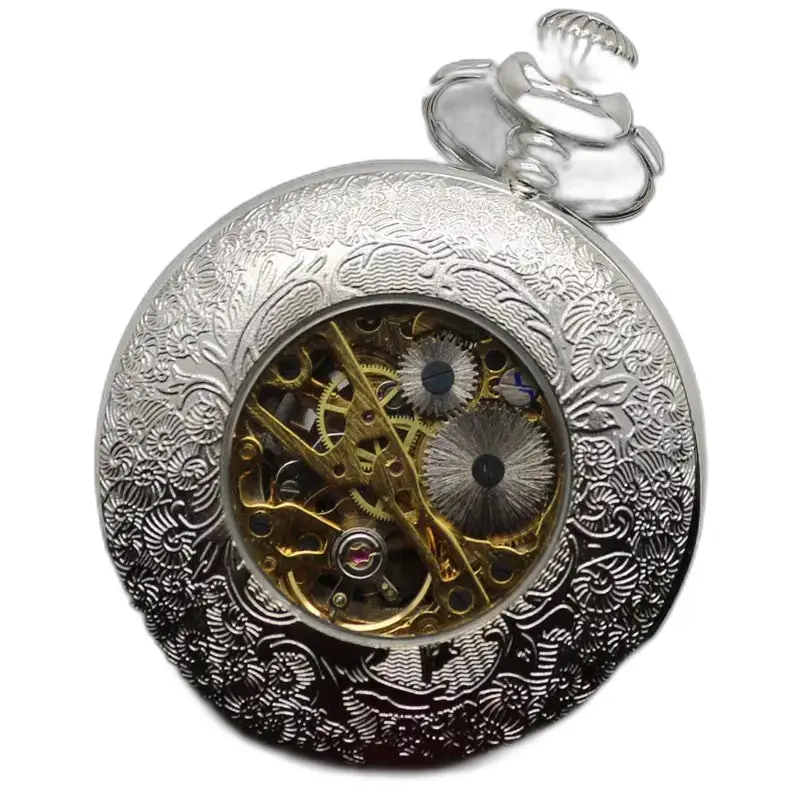 Zwart bloem chic zakhorloge