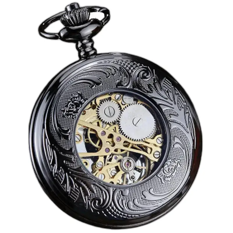 Zwart hol modern steampunk zakhorloge