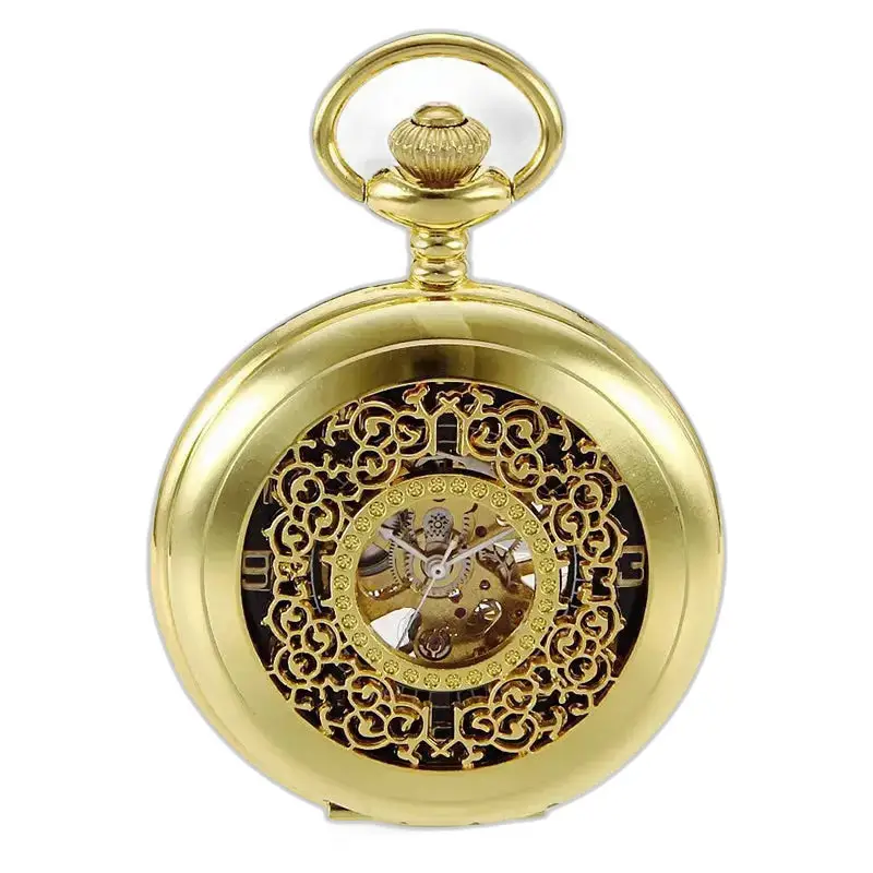 Zwart hol modern steampunk zakhorloge - zwart