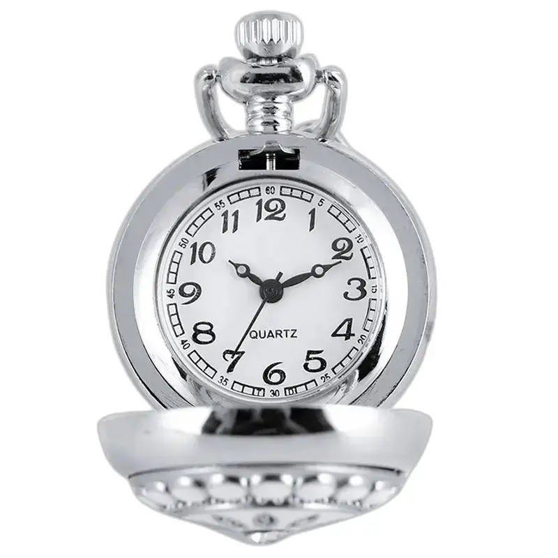 Chic Pearl's Flower zakhorloge zilver