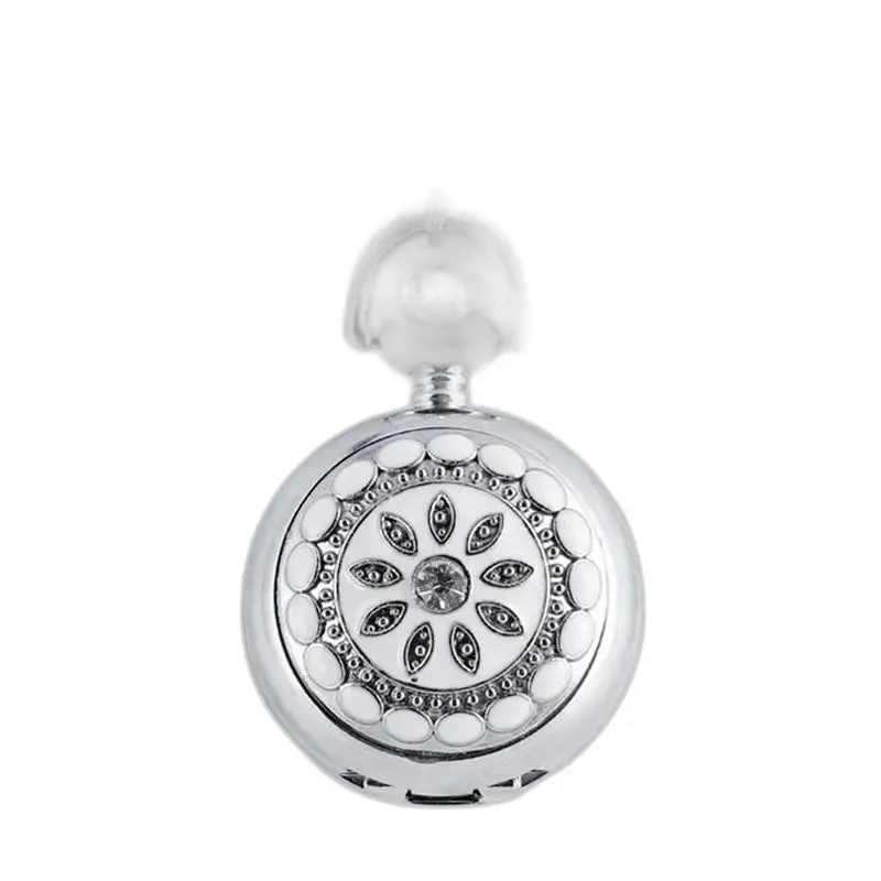 Chic Pearl's Flower zakhorloge zilver