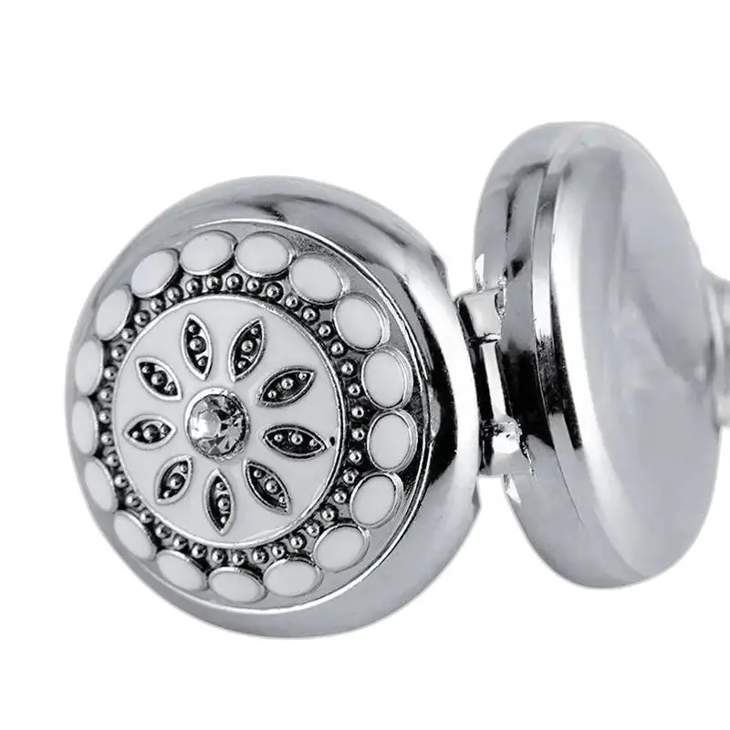 Chic Pearl's Flower zakhorloge zilver