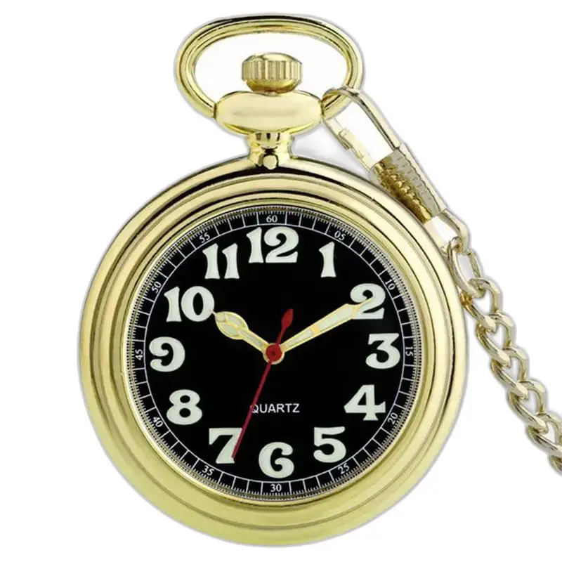 Klassiek zakhorloge met open wijzerplaat voor heren dames - zilver