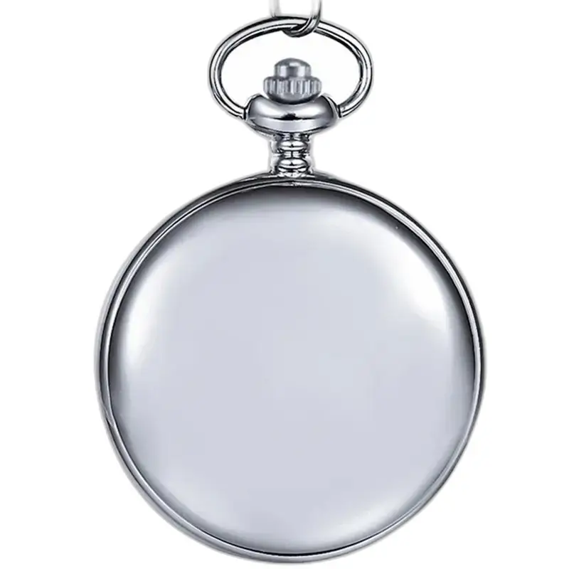 Chique klassiek zakhorloge met dubbele flap - zilver