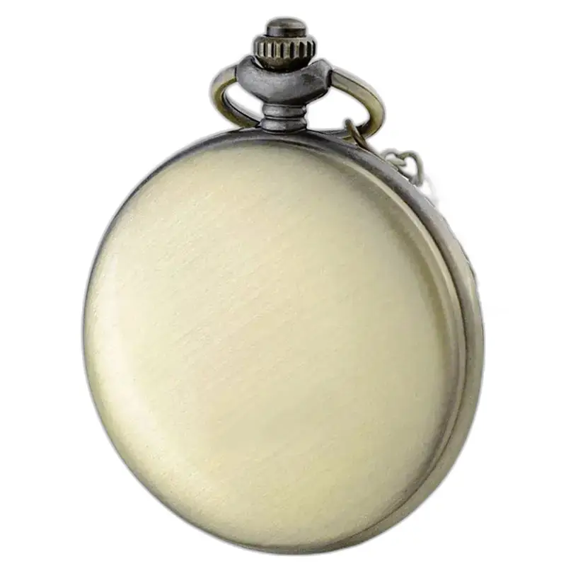Chique klassiek zakhorloge met dubbele flap - zwart