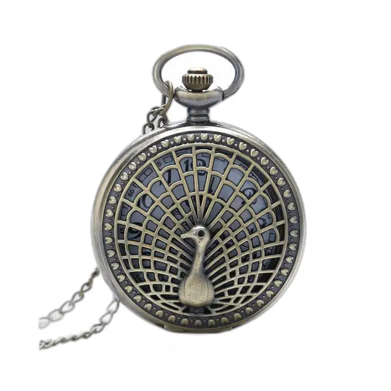 Birdy Vintage bronzen ketting zakhorloge