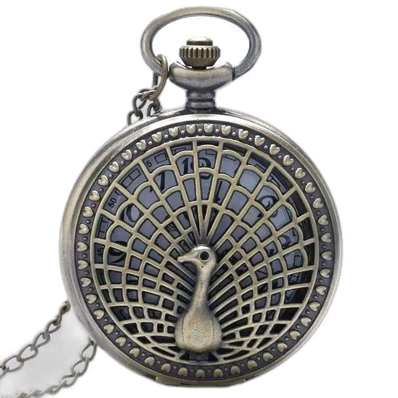 Birdy Vintage bronzen ketting zakhorloge