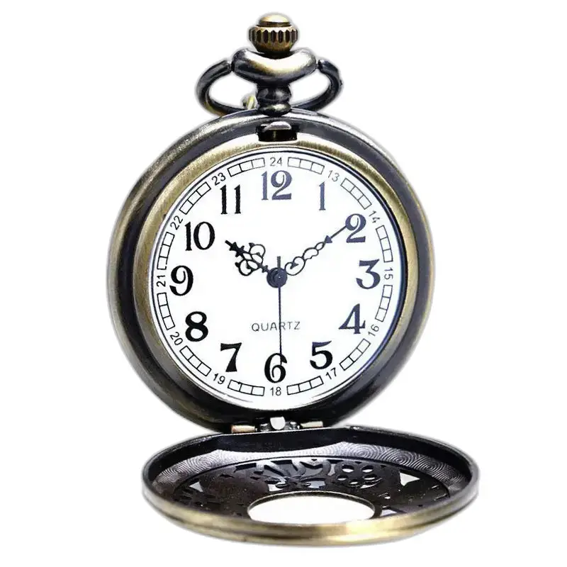 Glamoureus bronzen kettingzakhorloge