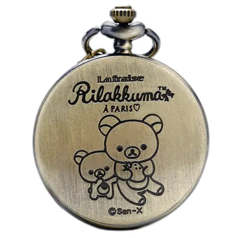 Glamoureus bronzen kettingzakhorloge