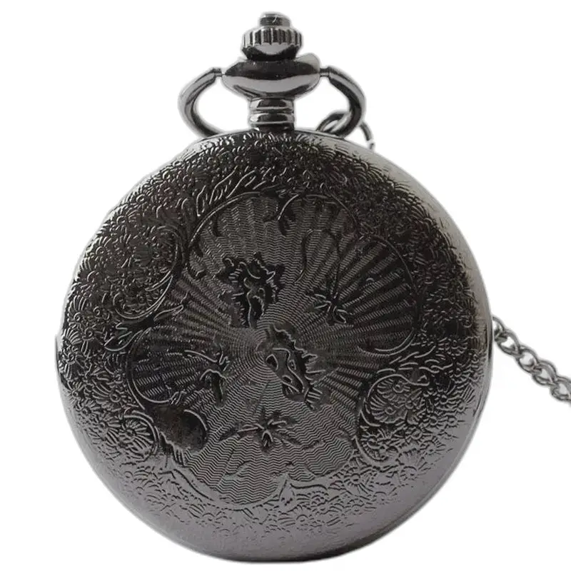 Vintage halve jager ketting zakhorloge
