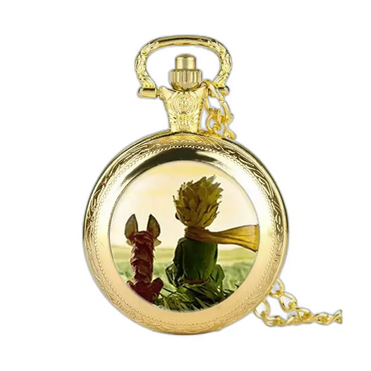 Het zakhorloge met ketting van de kleine prins - Zwart