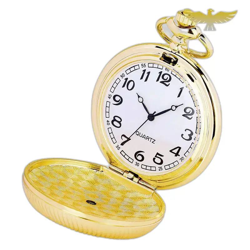 Luxe smaragd gouden kettingzakhorloge