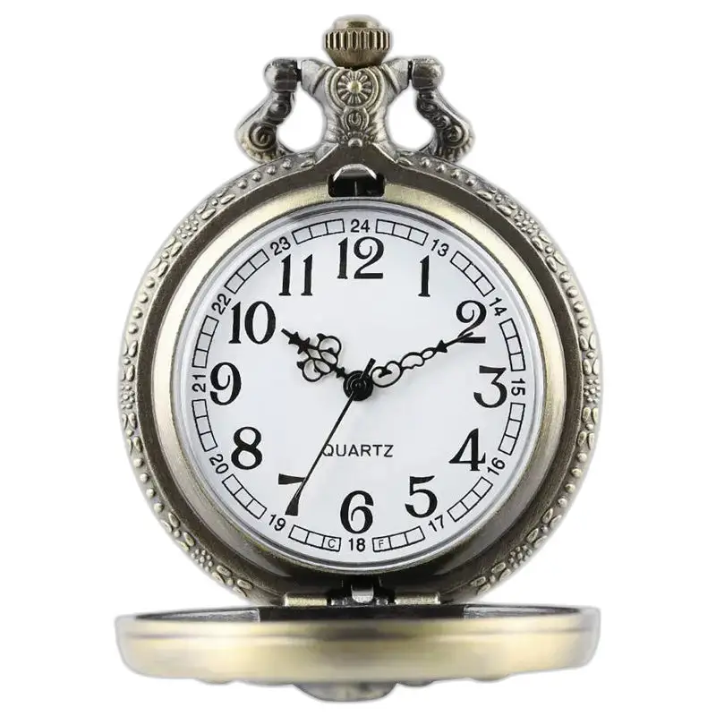 Bronzen panter ketting zakhorloge