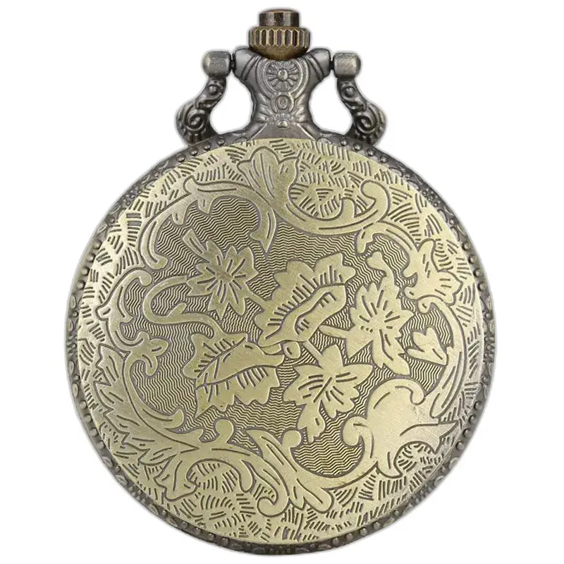 Bronzen panter ketting zakhorloge