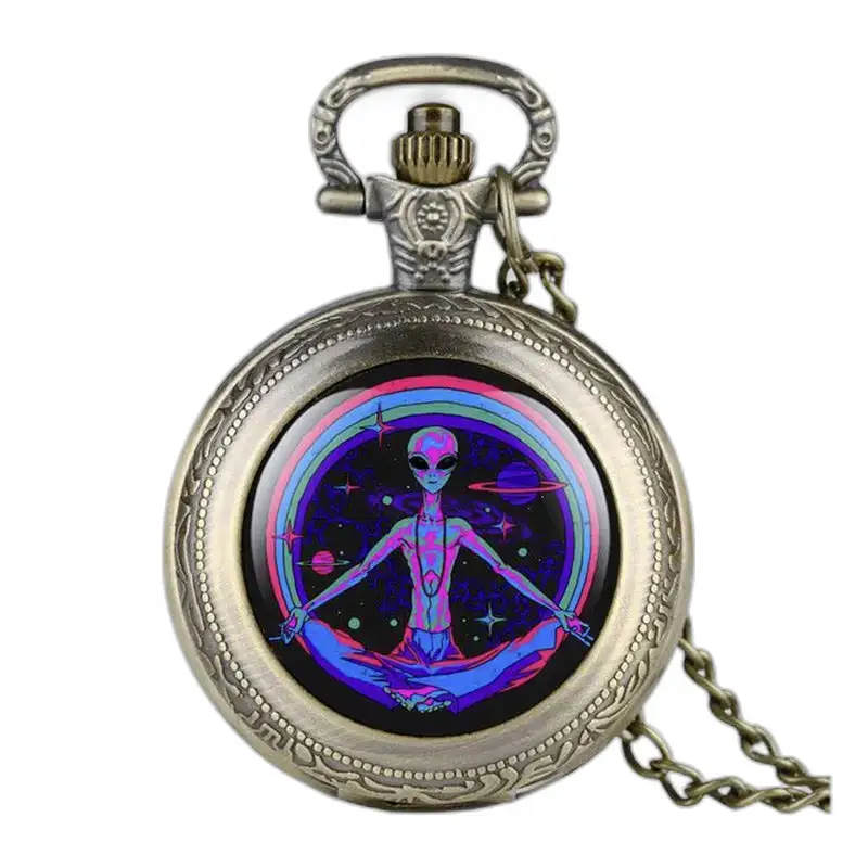 Psychedelisch buitenaards kettingzakhorloge