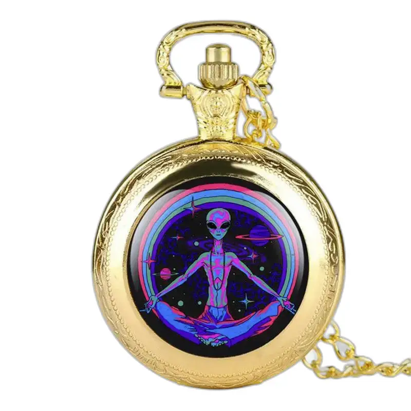 Montre à Gousset Collier Psychedelische Alien - Brons
