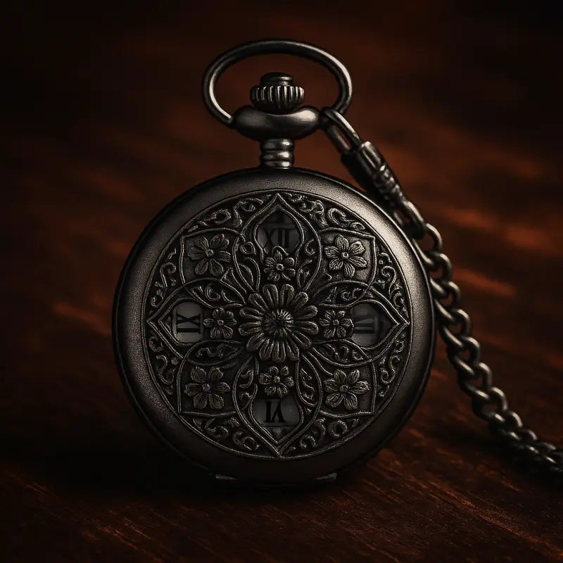 Zakhorloge ketting Japans kwartsbloemreliëf - geoptimaliseerd