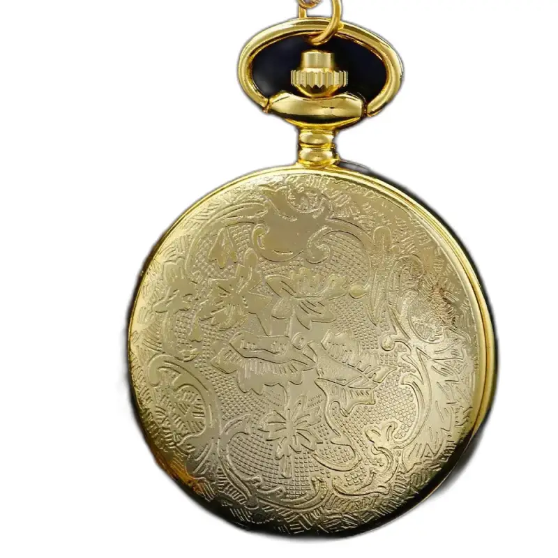 Dames gouden kwarts kettingzakhorloge