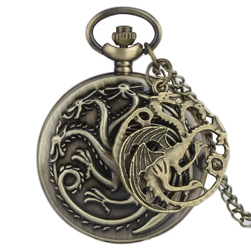 Targaryen quartz kettingzakhorloge
