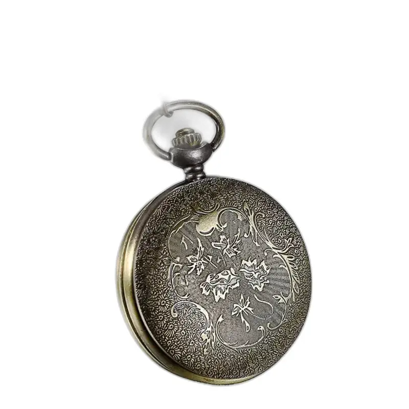 Zakhorloge ketting Retro Chic Brons