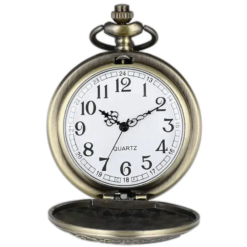 Bronzen fancy stijl kettingzakhorloge