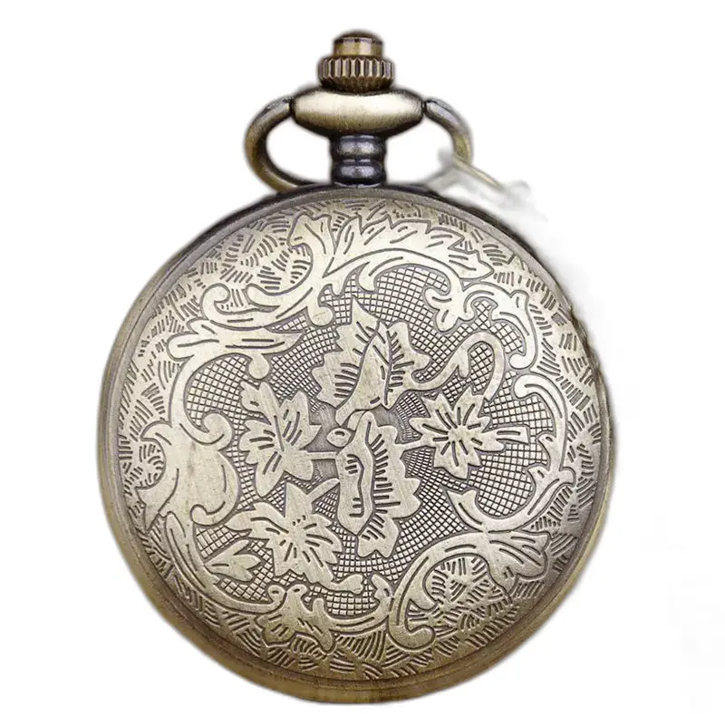 Vintage smaragdgroene ketting zakhorloge